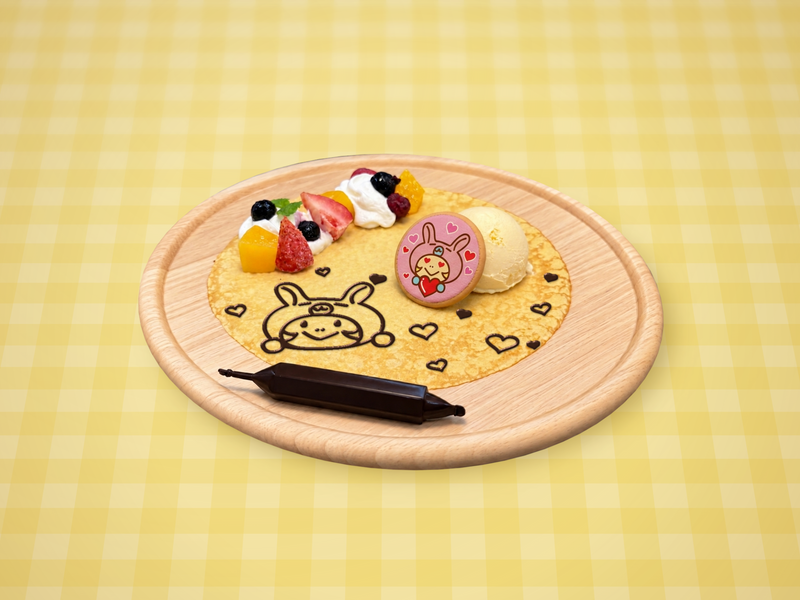 お絵描きするのだぴょん！ ミニモちゃんのクレーププレート