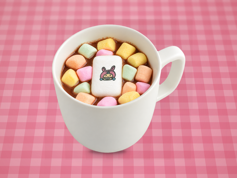 あったまったのだぴょん！ ミニモちゃんのマシュマロココア
