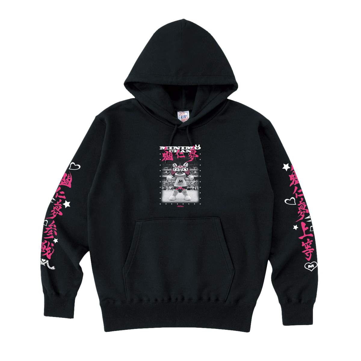 WRESTLER 魅仁夢参上♥ HOODIE （BLACK）